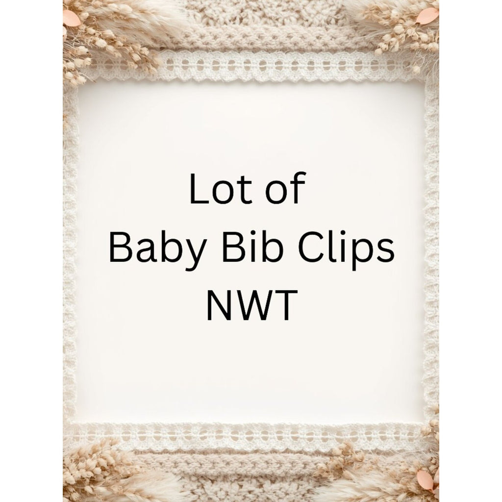 Lot of 20 Baby Bib Clips NWT